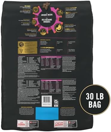 Purina Pro Plan Sensitive Skin and Stomach Dog Food Dry, Adult Salmon & Rice Formula, Digestive Health - 30 lb. Bag