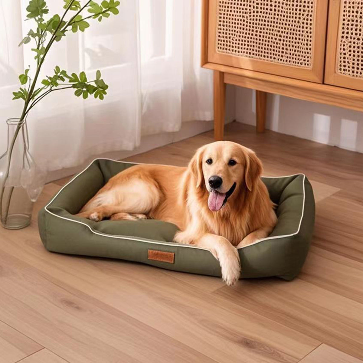 Four-Season Large Dog Bed – Waterproof, Bite-Resistant Pet Sofa Bed for Dogs & Cats, Soft Thick Mattress for Indoor Comfort
