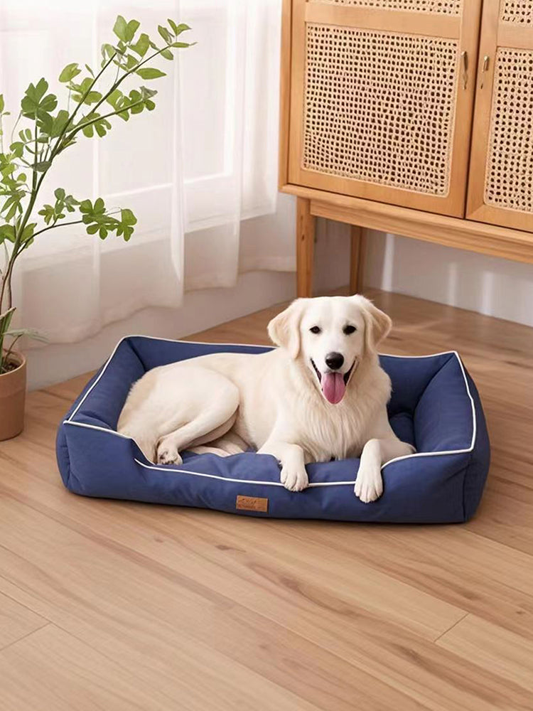 Four-Season Large Dog Bed – Waterproof, Bite-Resistant Pet Sofa Bed for Dogs & Cats, Soft Thick Mattress for Indoor Comfort