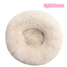 Super Soft Pet DOG Cat Bed Plush Full Size Washable Calm Bed Donut Bed Comfortable Sleeping Artifact Suitable For All Kinds Of Cats AND DOG