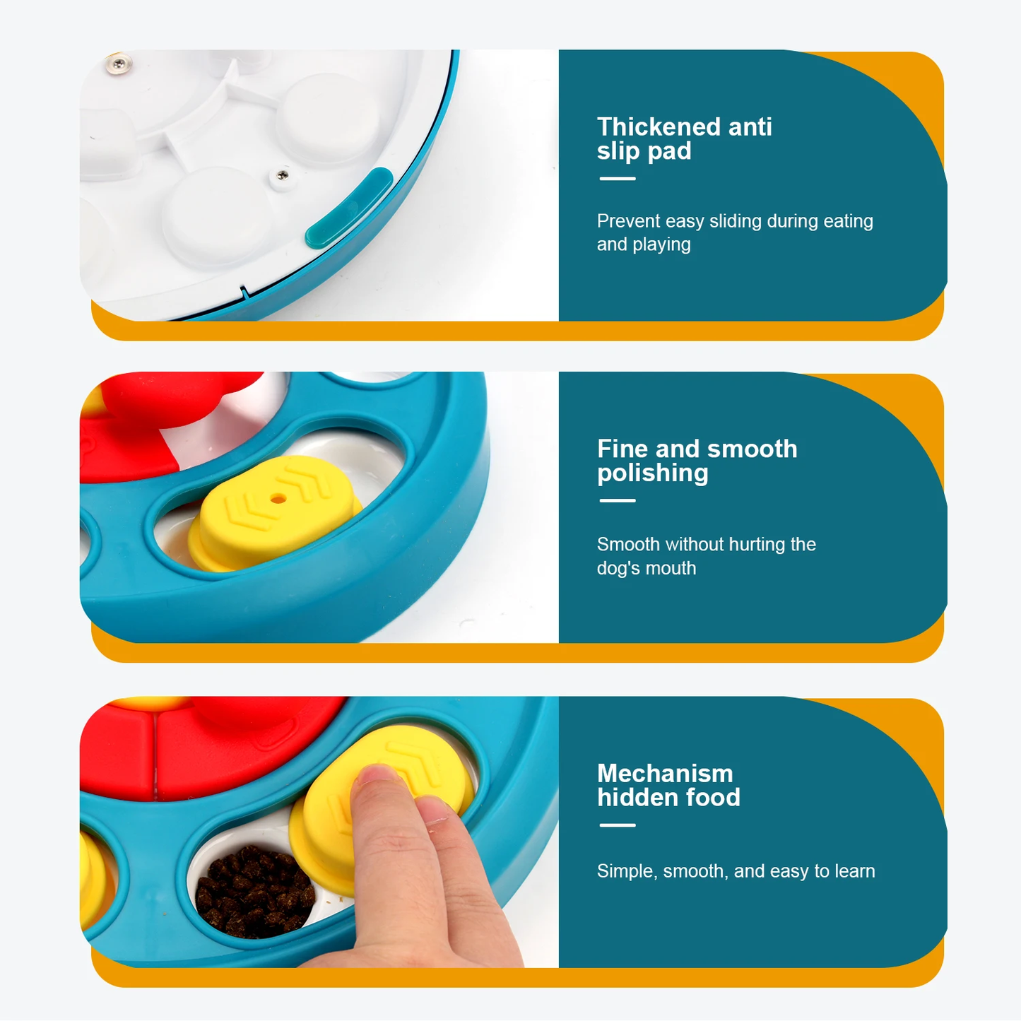 Interactive Dog Puzzle Toy & Slow Feeder for Puppies – Fun Food Dispenser Plate to Reduce Choking and Boost IQ