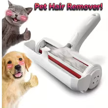 Chom Chom Pet Hair Remover Roller – Reusable Lint Roller for Dog & Cat Hair on Couch, Carpet, Furniture, Clothes & Bed – Easy Fur Cleaner Tool (White)