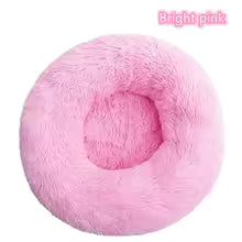 Super Soft Pet DOG Cat Bed Plush Full Size Washable Calm Bed Donut Bed Comfortable Sleeping Artifact Suitable For All Kinds Of Cats AND DOG