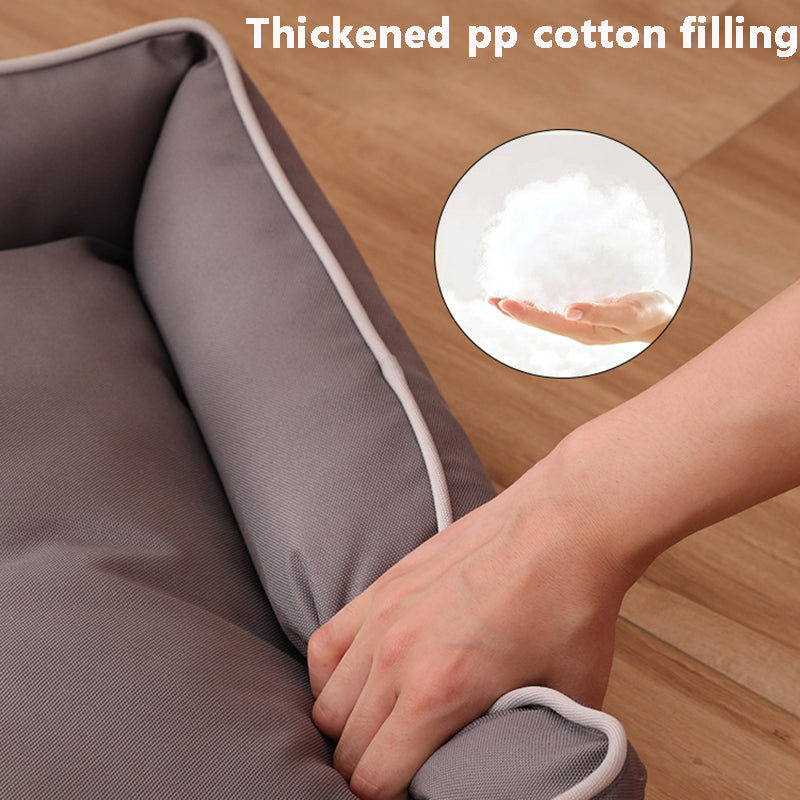 Four-Season Large Dog Bed – Waterproof, Bite-Resistant Pet Sofa Bed for Dogs & Cats, Soft Thick Mattress for Indoor Comfort