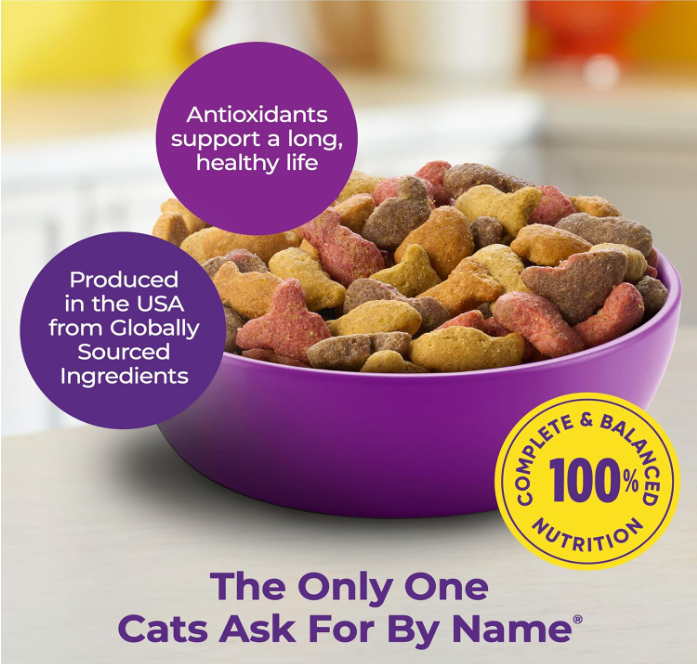 Meow Mix Dry Cat Food for Adult Cats, Chicken & Seafood Flavor, 6.3 lb Bag