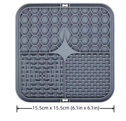 LUKITO Lick Mat for Dogs & Cats, with Suction Cups – Anxiety Relief & Boredom Buster, Slow Feeder Treat Mat for Peanut Butter, Bathing & Grooming Aid