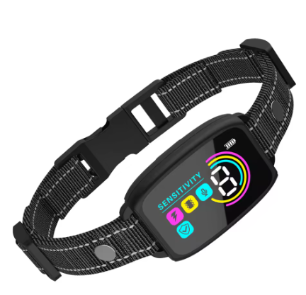 Rechargeable Dog Bark Collar for Small, Medium, and Large Dogs – Smart No-Bark Training Collar with Beep and Vibration, 5 Sensitivity Levels (Black)