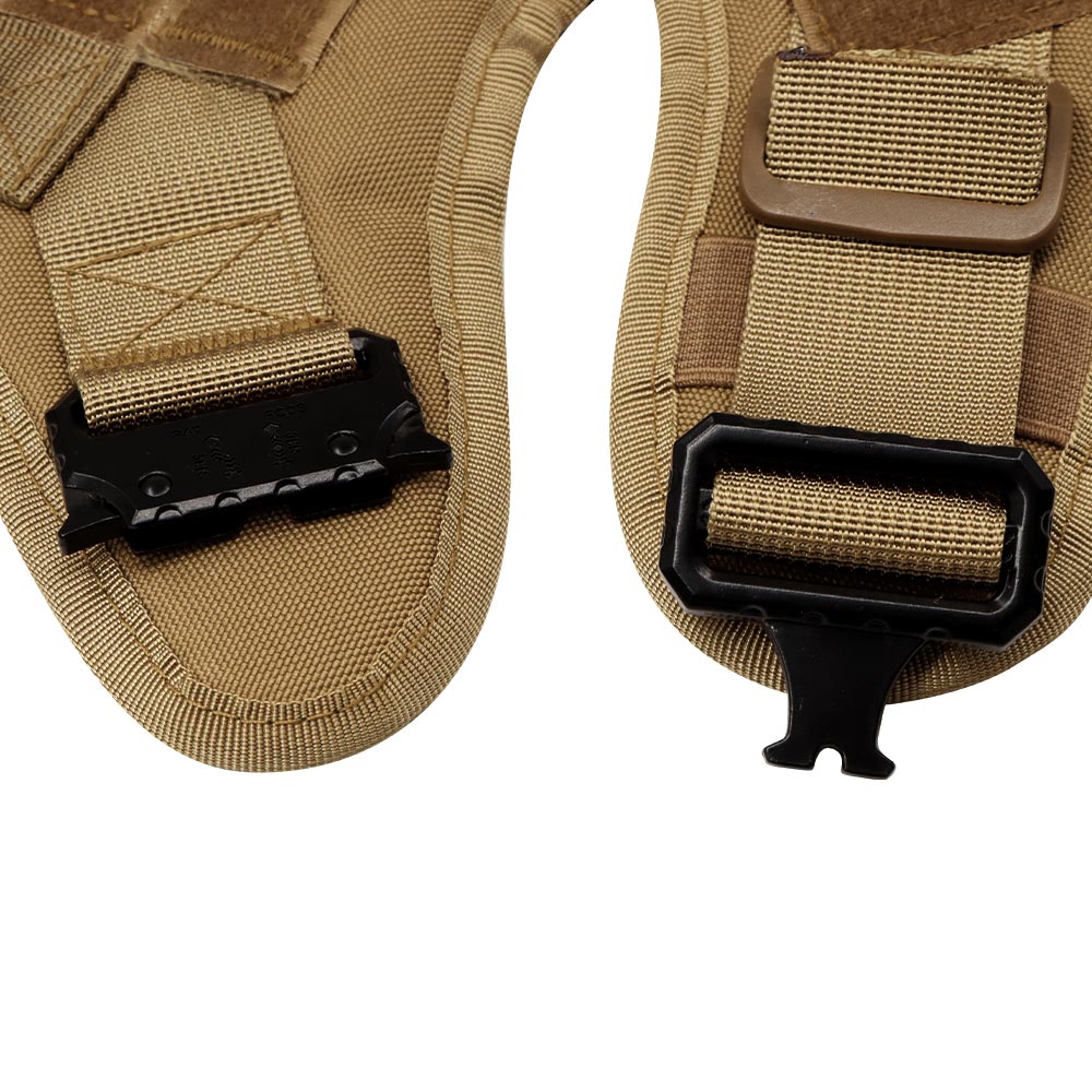 Large Dog Harness and Leash Set with MOLLE Pouches – Training and Walking Vest for German Shepherd, Malinois, and Medium to Large Dogs