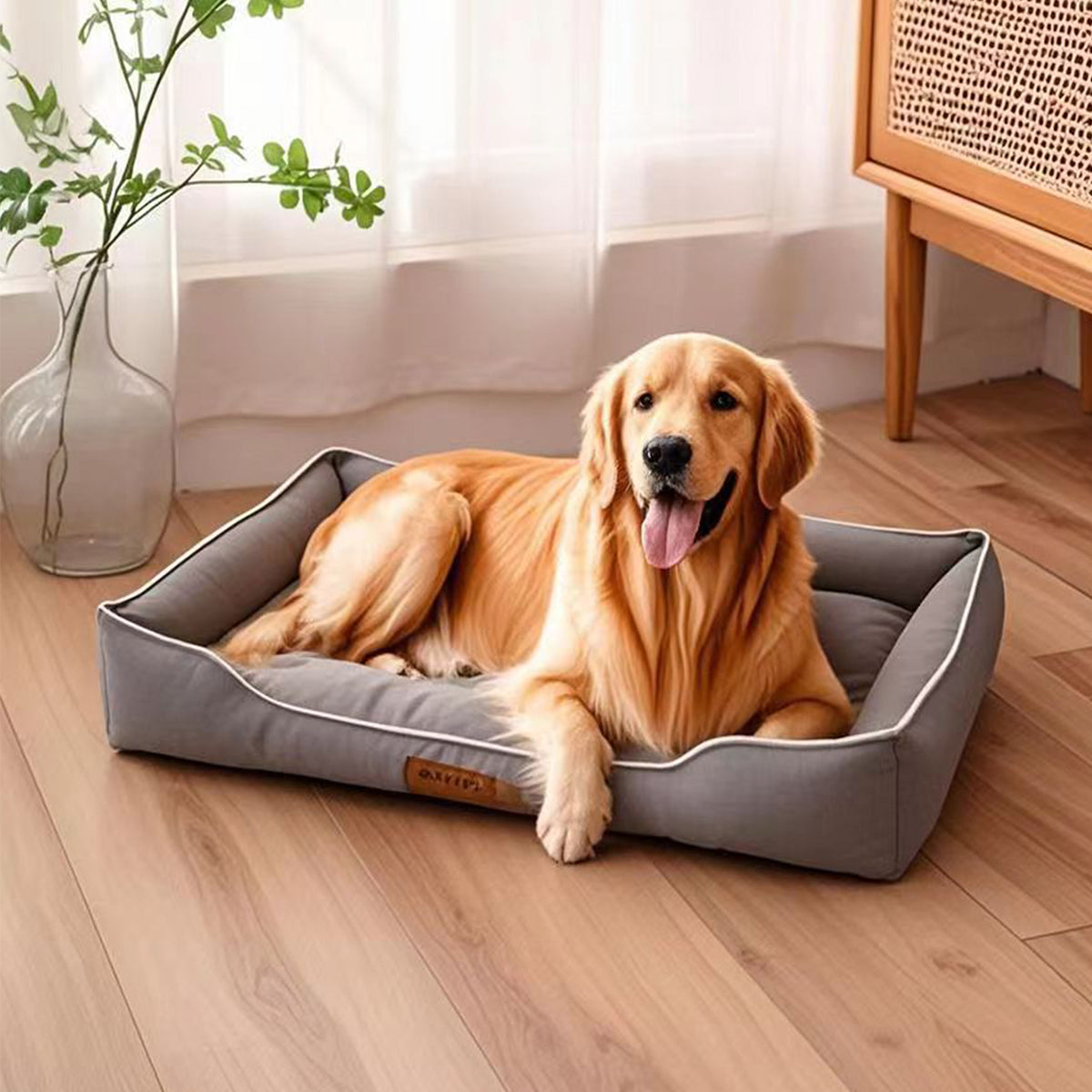 Four-Season Large Dog Bed – Waterproof, Bite-Resistant Pet Sofa Bed for Dogs & Cats, Soft Thick Mattress for Indoor Comfort