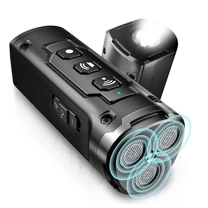 Ultrasonic Dog Bark Control Device – 3-Head Deterrent with LED Flashlight