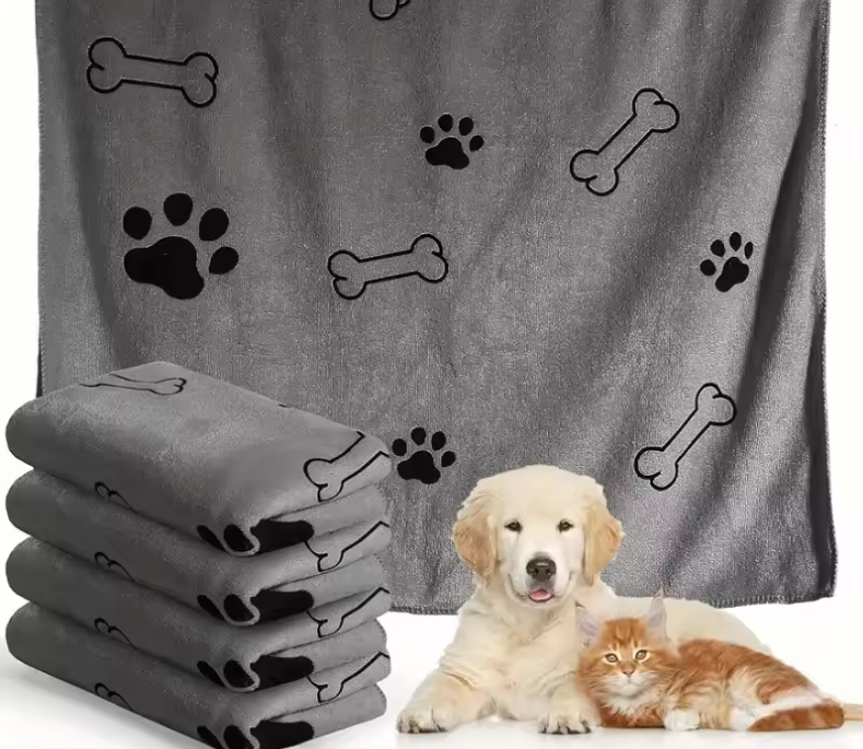 Microfiber Dog Drying Towel – Quick-Dry, Super Absorbent Pet Bath Towel for Dogs & Cats | Soft, Lightweight & Fast Drying