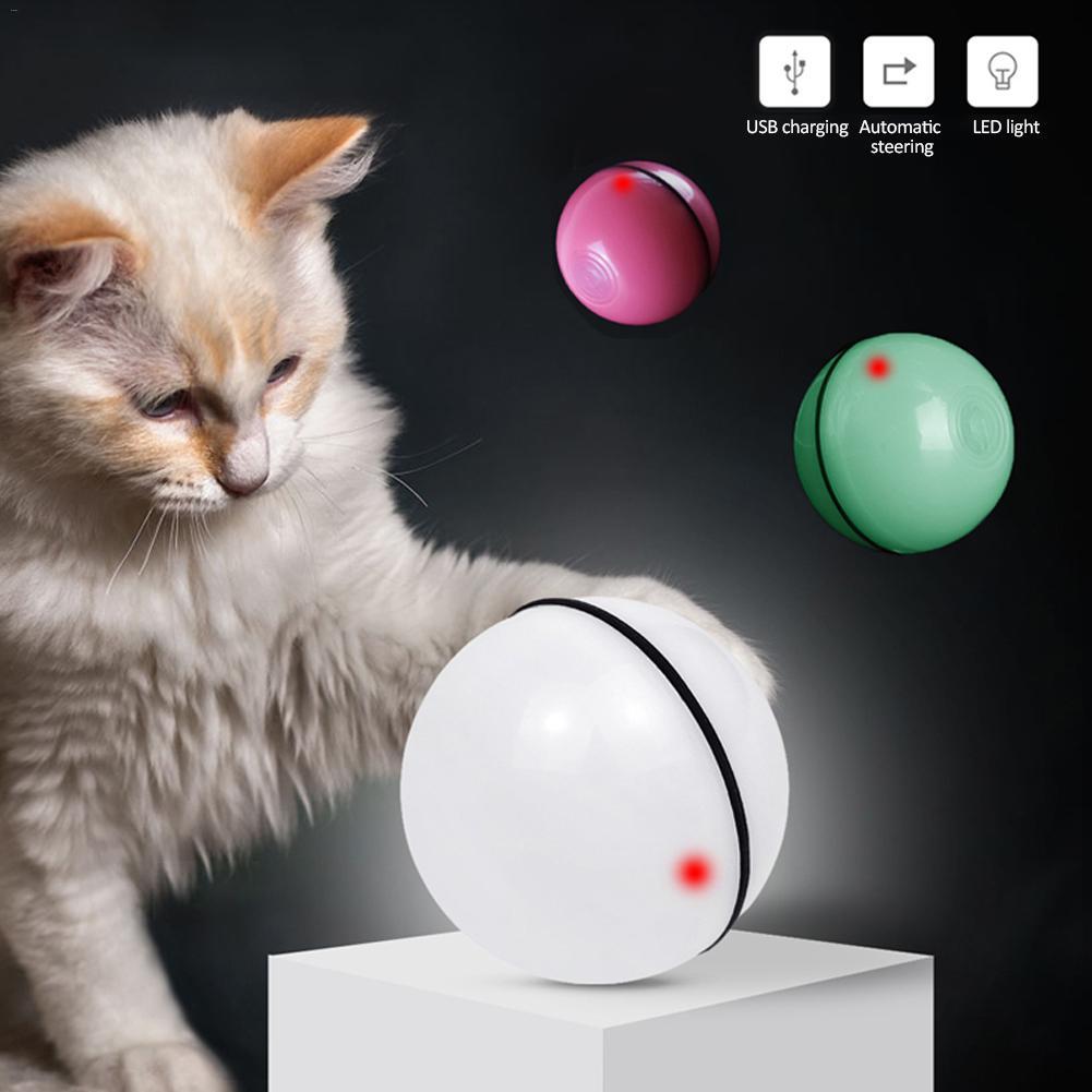 LED Interactive Cat Toy Ball – Electronic Rolling Laser for Indoor Play