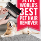 Chom Chom Pet Hair Remover Roller – Reusable Lint Roller for Dog & Cat Hair on Couch, Carpet, Furniture, Clothes & Bed – Easy Fur Cleaner Tool (White)