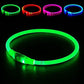 Led Dog Collar, BSEEN USB Rechargeable Flash Dog Necklace Light, Pet Safety Collar Makes Your Beloved Dogs Be Seen at Night for Small Medium Large Dogs