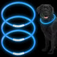 Led Dog Collar, BSEEN USB Rechargeable Flash Dog Necklace Light, Pet Safety Collar Makes Your Beloved Dogs Be Seen at Night for Small Medium Large Dogs