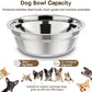 XIAZ Elevated Dog Bowls Large Breed Raised Dogs Bowl Stand Large/Medium Sized Dog 1L Food Water Bowl Stands 5 Heights Adjustable 9/11/12/14in Black Pet Feeder Dish Station