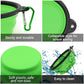 Collapsible Silicone Dog Bowl with Water Bottle – 2-in-1 Portable Pet Feeder for Dogs & Cats, Travel Food and Water Dispenser with Clip