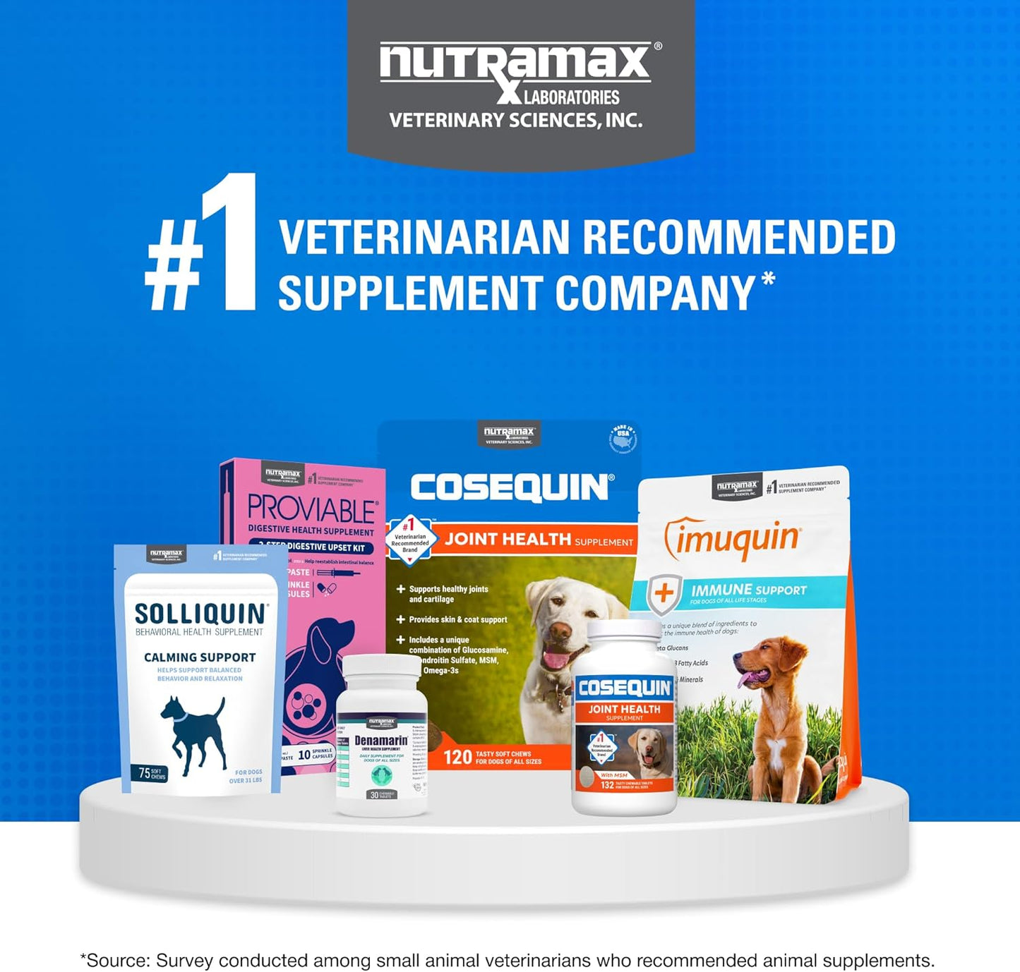 Nutramax Cosequin Joint Health Supplement for Dogs – Glucosamine, Chondroitin & MSM – Hip and Joint Support Chewable Tablets, 132 Count