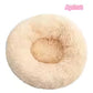 Super Soft Donut Pet Bed – Washable Plush Calming Bed for Dogs & Cats