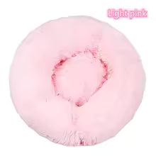 Super Soft Donut Pet Bed – Washable Plush Calming Bed for Dogs & Cats