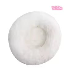 Super Soft Donut Pet Bed – Washable Plush Calming Bed for Dogs & Cats