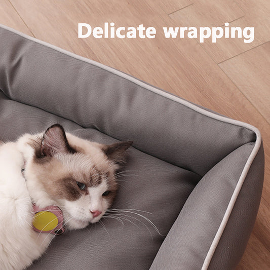 Four-Season Large Dog Bed – Waterproof, Bite-Resistant Pet Sofa Bed for Dogs & Cats, Soft Thick Mattress for Indoor Comfort
