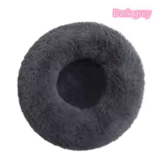 Super Soft Donut Pet Bed – Washable Plush Calming Bed for Dogs & Cats