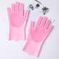 Pet Grooming Glove – Gentle Bath Brush & Massage Mitt for Dogs, Cats, Rabbits & Horses – Deshedding 5-Finger Design