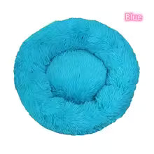 Super Soft Donut Pet Bed – Washable Plush Calming Bed for Dogs & Cats