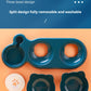 Pet Bowls With Water Feeder, 3 In 1 Ear Design Tilted Cat Water And Food Bowl Set With Gravity Water Bottle For Neck Protection