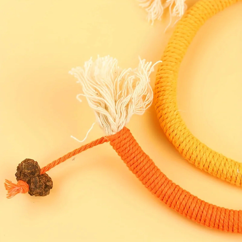 Potaroma Cat Chew Toys with Catnip – 1-Pack Rope Toys for Kittens and Cats, Safe for Teeth Cleaning and Indoor Play, 19.5 Inch