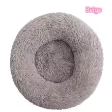 Super Soft Donut Pet Bed – Washable Plush Calming Bed for Dogs & Cats