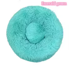 Super Soft Donut Pet Bed – Washable Plush Calming Bed for Dogs & Cats