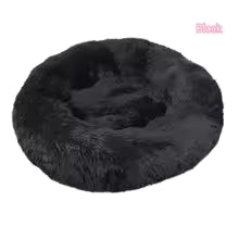 Super Soft Donut Pet Bed – Washable Plush Calming Bed for Dogs & Cats