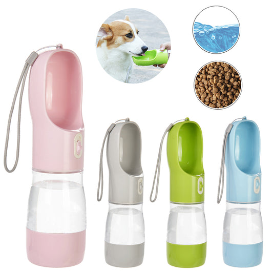 Dog Water Bottle For Pet Dogs Cats Water Feeder Bowls Outdoor Travel Leakproof Puppy Drinking Container Pug Chihuahua Labrador