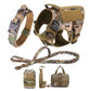 Large Dog Harness and Leash Set with MOLLE Pouches – Training and Walking Vest for German Shepherd, Malinois, and Medium to Large Dogs