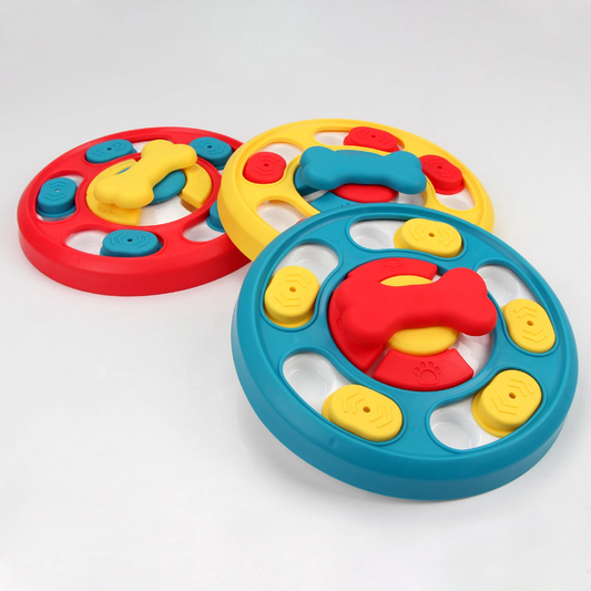 Interactive Dog Puzzle Toy & Slow Feeder for Puppies – Fun Food Dispenser Plate to Reduce Choking and Boost IQ