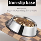 Basics Stainless Steel Non-Skid Pet Dog Water And Food Bowl, 2-Pack (10 x 2.8 Inches), Each Holds Up to 4 Cups