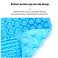 LUKITO Lick Mat for Dogs & Cats, with Suction Cups – Anxiety Relief & Boredom Buster, Slow Feeder Treat Mat for Peanut Butter, Bathing & Grooming Aid