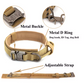 Tactical Dog Collar with Handle – Adjustable Nylon Military Collar