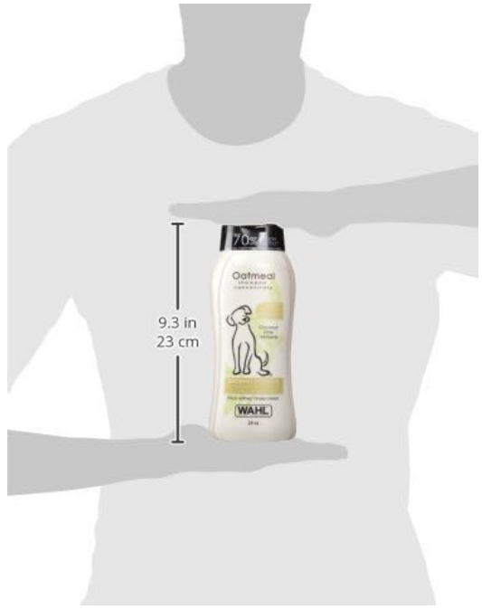 Wahl USA Dog Shampoo for Dry, Itchy Skin – Oatmeal, Coconut & Lime Scent, Gentle and Pet-Safe Formula, 24 oz