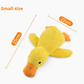 Calming Duck Dog Toy – Soft Yellow Plush Pillow with Quacking Sound for Stress Relief & Indoor Play (2025 New)