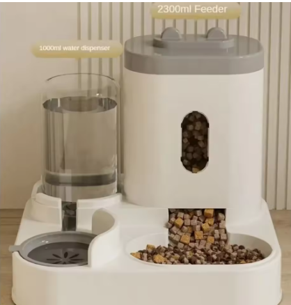 Automatic Pet Feeder & Water Dispenser – Large Capacity for Dogs & Cats