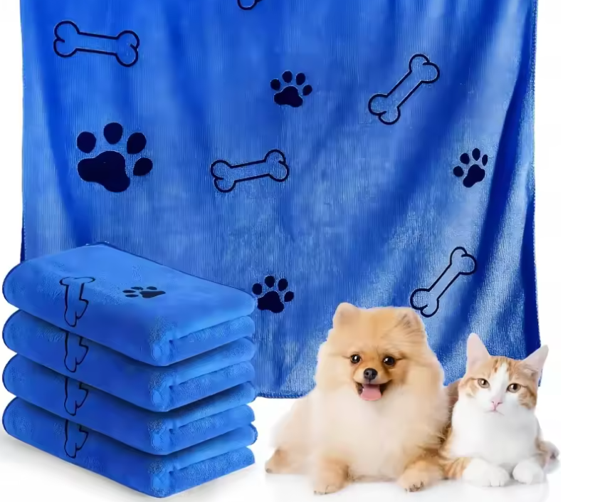 Microfiber Dog Drying Towel – Quick-Dry, Super Absorbent Pet Bath Towel for Dogs & Cats | Soft, Lightweight & Fast Drying
