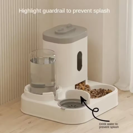 Automatic Pet Feeder & Water Dispenser – Large Capacity for Dogs & Cats
