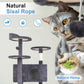 FDW 54-Inch Cat Tree Tower – Multi-Level Scratching Post, Condo & Playhouse for Indoor Cats with Cozy Platforms – Dark Gray