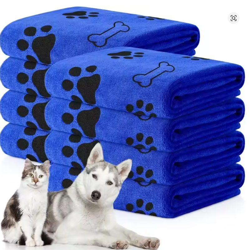 Microfiber Dog Drying Towel – Quick-Dry, Super Absorbent Pet Bath Towel for Dogs & Cats | Soft, Lightweight & Fast Drying